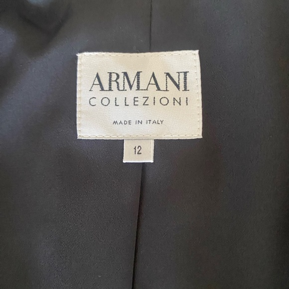 Armani Collezioni Classic Tailored Navy Pantsuit - Picture 8 of 12